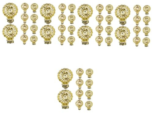 IMIKEYA 100 STK Weihnachtskerzenhalter Baumkerzenclip Kerzenhalter Aus Gold Kerzenhalter Für Fenster Weihnachtsbaumkerzenhalter Feier-Geburtstags-kerzenclips Led-kerzenclips Golden Eisen