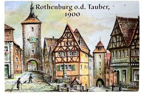 Kühlschrank-Magnet - Rothenburg o.d. Tauber um 1900 - Kühlschrankmagnet Deutschland Germany Bayern Souvenir Magnete für Kinder Kühlschrankmagnete, Souvenirs, Magnetisches Design, Valdeig, P