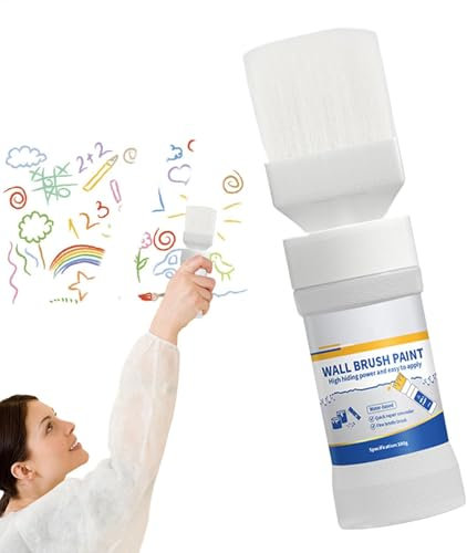 Generisch Weiße Wandfarbe,Wandfarbe,180g Latexfarbe Für Wandreparatur - Weiße Deckenfarbe Auf- Wasserbasis, Wandanstrich-Set, Wandausbesserungsfarbe Zum Entfernen Von Flecken Und Kratzern