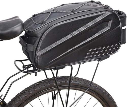 FREEJOYER Fahrradtasche Fahrrad Gepäckträgertasche, 10L Multifunktionale Wasserfeste Tasche Rücksitz Kofferraumtasche für Fahrrad, E-Bike, Roller