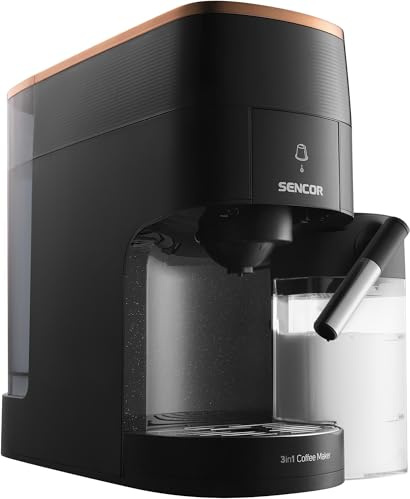 Machine à Café 3 en 1 Multi-capsules, Compatible Nespresso et Dolce Gusto, 19 Bars, Écran LED Tactile, Réservoir 1,2 L, Noir