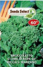 Seeds Select Broccoletto o Cima di Rapa 60° Riccia San Marzano, Semi da Orto in Bustina