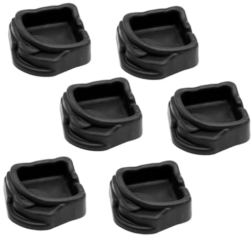 predolo 6 Pezzi di Micro Ciotola per Acqua per tarantole, Mini Ciotola Piccola Nera, Accessori compatti, Contenitore per la Riproduzione per Piccoli rettili