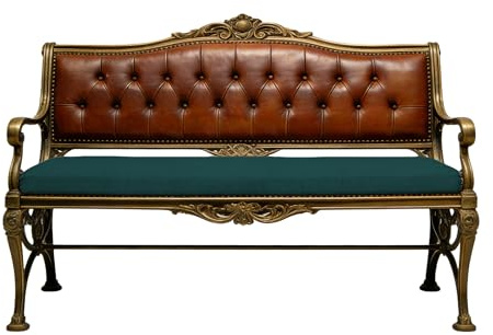 GUOZHEN Benutzerdefinierte Bankauflage 41 x 108 cm Unterseite Antirutsch Bierbankauflagen Waschbar Abnehmbar für Banke Kissen Kissenauflage for Küchenbank Gardenbank Essbank, Grün