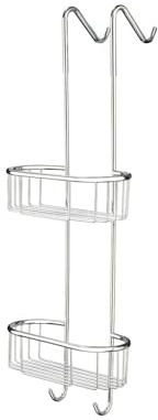 INDA AV0330CR Ablagekorb, doppelt, Messing, 26 x 26 x 74 cm, verchromt