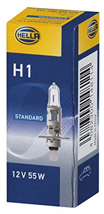 HELLA 8GH 002 089-133 Glühlampe - H1 - Standard - 12V - 55W - Sockelausführung: P14,5s - Schachtel - Menge: 1