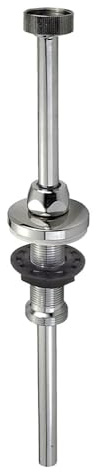 Cornat TEC304905 Spülendurchführung, 70 mm, chrom, Klein