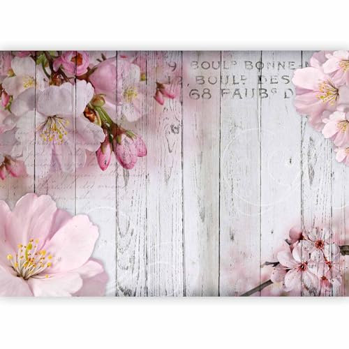 Papier peint murando intissé 350x256 cm Décoration Murale XXL Poster Tableaux Muraux Tapisserie Photo Trompe l'oeil Fleurs bois conseils b-A-0202-a-b