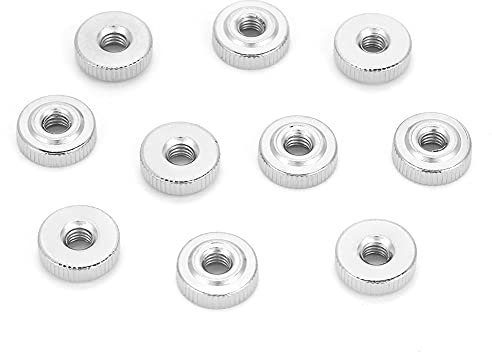 10/5/2/1 dado zigrinato M3 M4 M5 M6 M8 M10 dadi pollice Nurled in acciaio al carbonio(M4(10pcs))