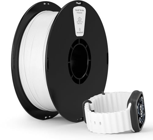 kexcelled TPU 95A Filament 1,75mm 1kg, Flexibel und Weich, Weiß | Hervorragende Elastizität, 3D Drucker Materialient, Vakuumverpackung, für FDM Druckern