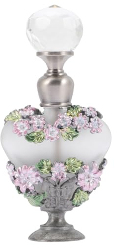 Uonlytech Parfümflasche Parfümhalter Aus Kristall Nachfüllbare Duftflasche Parfums Para Mujer Arabische Parfums Für Frauen Juwelenbesetzte Parfümflakons Reisen Legiertes Glas Metall