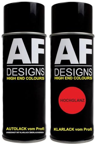 Alex Flittner Designs Spraydose RAL 3024 LEUCHTROT Set Klarlack Basislack | Spraydose RAL 3024 LEUCHTROT Set Klarlack Basislack – Ausführung und Lieferumfang gemäß gewählter Angebotsvariante