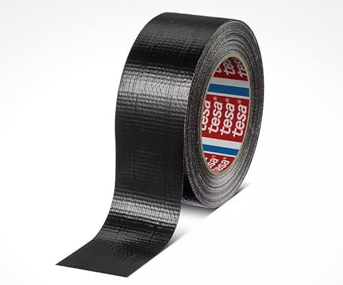 tesa 4615, Duct Tape, Gewebeband, Panzertape, 50mm x 50m, schwarz, Menge:6
