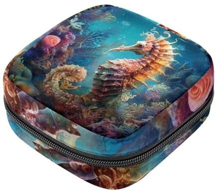 Seahorse-1575 - Borsa per il primo ciclo mestruale, per ragazze e donne, per coppette mestruali femminili