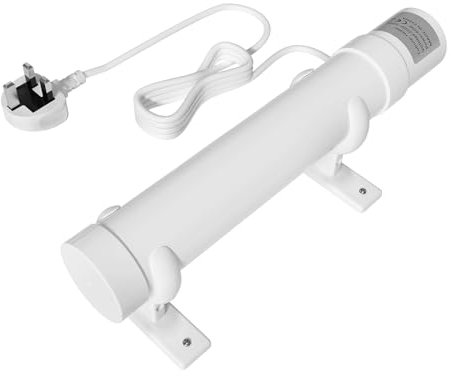 BrightArk 1FT Tubular Heater with Thermostat, 60W Wardrobe for Greenhouse Shed Airing Cupboard AC220-240V - Mounting Brackets Included