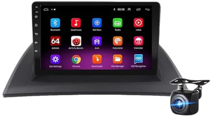 Pexorin Car Android 10, for BMW, X3 E83 2004-2012 Car Radio Multimedia Video Player Navigation GPS 2 Din No Dvd Car Video Player(1G 16G 8inch cam)