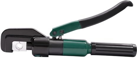 Pinza idraulica manuale con 8 paia di matrici kit di strumenti tagliafili crimpatrice idraulica per capicorda adatta per l'elettricità costruzione petrolchimica (verde scuro)