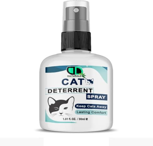 100% Natural Cat Deterrent Spray – Natural & Non-Toxic Deterrent for Cats and Animals,Safe & Effective Solution for Keeping Cats Away, Eco-Friendly Formula for Indoor & Outdoor Use (30ml Spray)