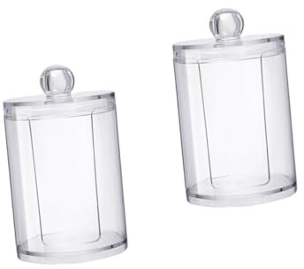 BUGUUYO 2st Aus Kosmetischer Baumwolle Taschen Teenager Spender Luftdicht Zinn Wattepads Handtuch Gestell Spülschwammhalter Bausatz Kosmetik Wiederverwendbar Plastik