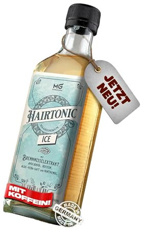 MG Pomaden HAIRTONIC ICE – Tónico Capilar con Cafeína, Ortiga, Aloe Vera, Aceite de Aguacate, Pantenol y Mentol Refrescante Loción Capilar de Cuidado que Apoya el Crecimiento del Cabello