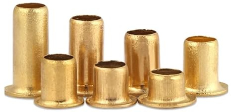 50-500 Stück Kupfer Hohlnieten, Rohrnieten M0.9 M1.3 M1.5 M1.7 M2 M2.3 M2.5 M3 M3.5 M4 M5 M6(8mm,M4-50pcs)