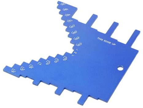 Sharplace Step Depth Gauge for Router and Table Saw with Scale Accessory Multipurpose Lightweight 2 in 1 Design Woodworking Tool