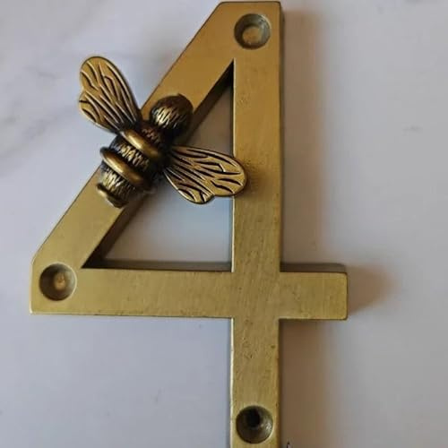Numeri Civici In Ferro Forato Da 10 Cm Con Viti Numeri Grandi E Moderni For Cassette Postali Digitali In Metallo, For Targa Esterna Indirizzo Targa Cortile Ufficio Camera Appartamento Hotel(4)