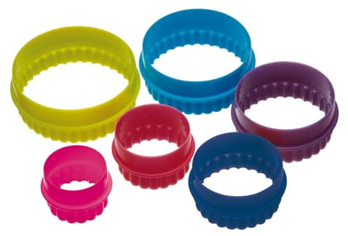 Colourworks Set de Cortadores Forma de Circulo Surtido, Melamina, Multicolor, 2 cm