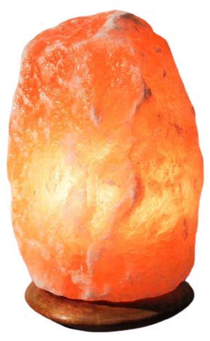 Magic Salt 3-5 KG Salt Lamp, Natural Himalayan Crystal Rock Salt Lamp Pink Light, Hand Crafted Wooden Base Direct from Foothills of The Himalayas, Comes with UK Switch Cable and Bulb