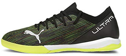 PUMA Herren Ultra 3.2 IT Futsal-Schuh, Black White-Yellow Alert, 46 EU
