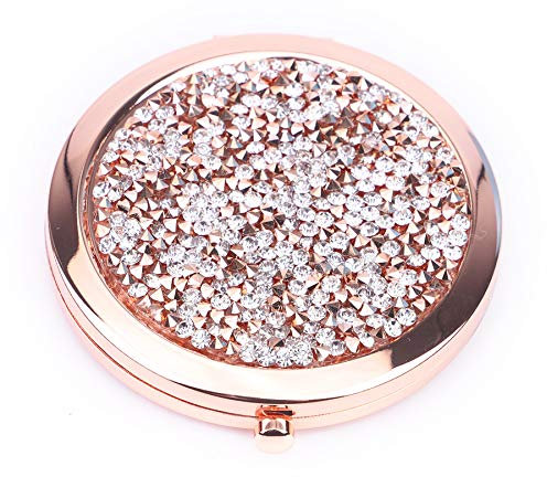 KotWDQ Kleiner runder Make-up-Taschenspiegel