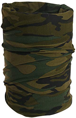 Harrys-Collection Damen Herren Multifunktionstuch, Größen:Einheitsgröße, Farben:Camouflage grün
