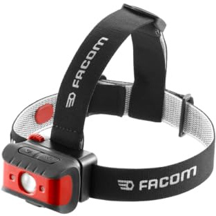 FACOM Lampe Frontale à Capteur de Mouvement - Led 200 Lumens - Bandeau Elastique Ajustable - 779.FRT3PB