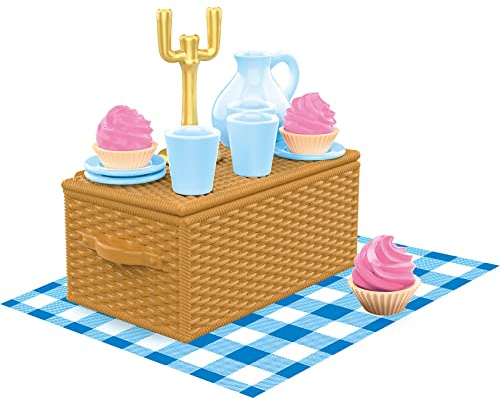 Craze Bibi und Tina Picnic Set - Reiterhof Zubehör Box für Pferdefiguren , Picknick Kinder Spielset , Pferde Mädchen Geschenk ab 3 Jahre 30615