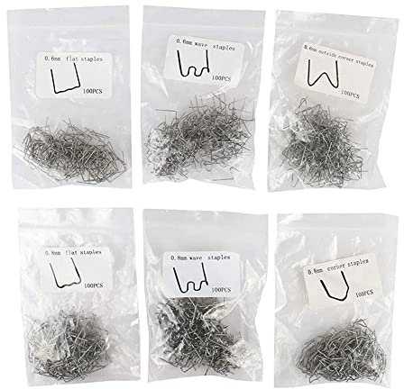 600 STÜCKE Heftklammern für HeißHefter-Set StoßStangen-Reparaturheftklammern SchweißEn Kunststoff-Hefter zum LöTen Von StoßStangen