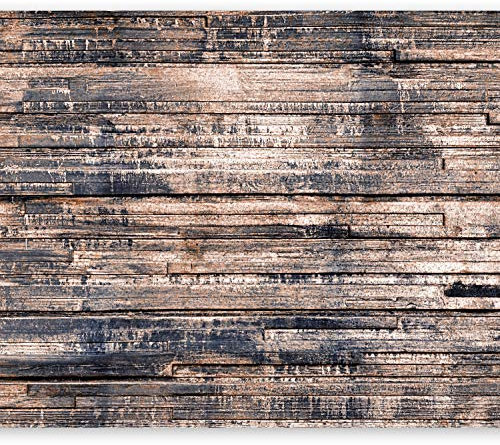 murando - Fototapete Premium-Vlies Holzoptik 350x256cm - Foto Tapete Wohnzimmer Moderne Vliestapete XXL Wandtapete Motivtapeten Bildtapete 3d Effekt Wand Dekoration Flur Bretter braun f-A-0626-a-c