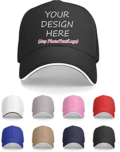 AOOEDM Benutzerdefinierte Baseballmütze für Männer & Frauen Personalisierte Foto/Text/Logo Classic Unisex Dad Hats Trucker Hut
