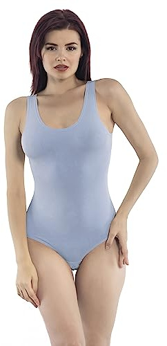 Magi Damen body ärmellos Sommer Trägertop aus Baumwolle mit optimale Passform