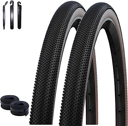 2 x Faltreifen Schwalbe TLE E-25 G-One Performance Race Guard Bronze 45-622 (28 x 1.70) + 2 Schwalbe Schläuche DV17 inkl. Reifenheber