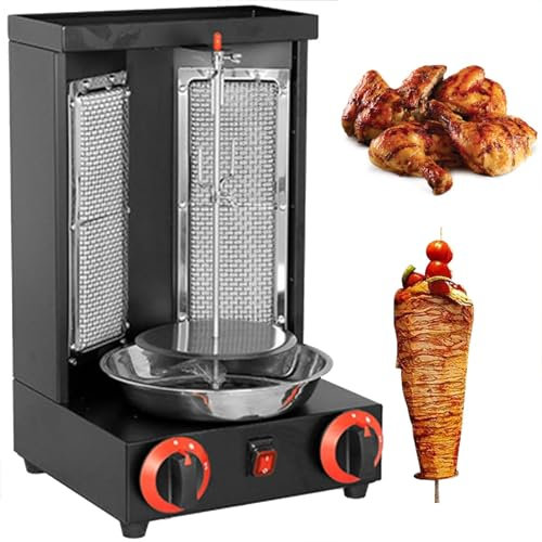 Máquina eléctrica Doner Kebab – Asador vertical con ajuste de temperatura de 50 a 350 ℃ para el hogar, cocina y uso comercial
