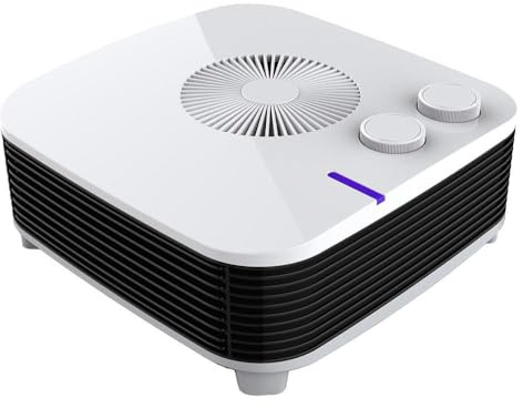 Termoventilador Electrico Estilo 2000w Blanco Horizontal 2potenc.3funciones Termost.reg. 11,5x26x26 Cm