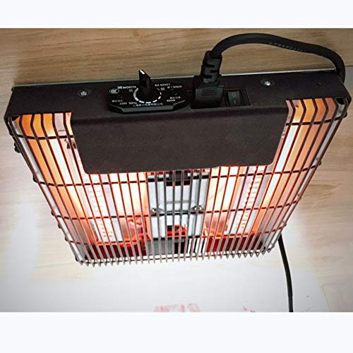 Double Quartz Heating Computer Desk Heater - Hanging Heater for Coffee Table, Kotatsu Heater, Wall Mounted under Office Table