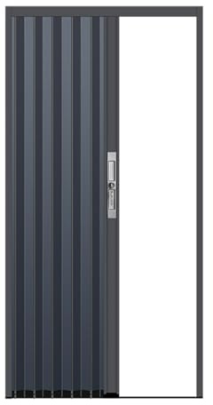 Schiebetür Falttür falttüren innentüren Verschließbares Falttürpaneel aus Aluminium für den Innen- und Außenbereich – 203 cm hoch, 60 70 80 90 100 110 120 130 140 150 160 170 180 cm breit, Küchentür,