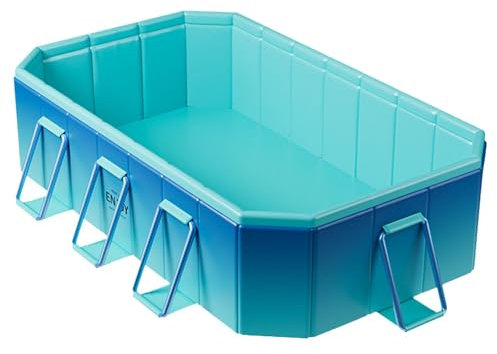 Foldable Pool - Foldable Swimming Pool | Foldable Paddling Pool | Kid Pool Dog Pool | Dog Swimming Pool colapsible | Portable Bath Tub Non-Inflatable Kiddie Pool | Cat Shower Tub Outdoor Indoor