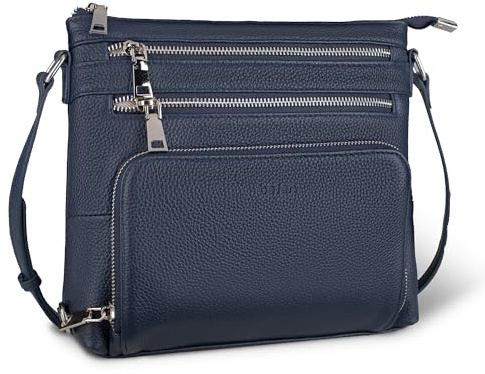 befen Genuine Leather Crossbody Bags for Women Shoulder Bags Women Small Handbags for Women with RFID Blocking Built-in Wallet