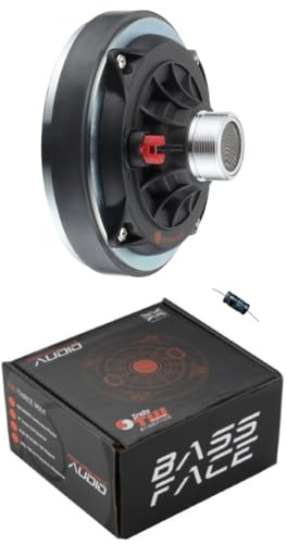 KIT Set FÜR BASS FACE INDY TW/Three MAX8 1 Hochtöner-Kompressionstreiber 150 Watt RMS, 300 Watt max., 3,4-cm-Gewinde für Hörner, 8 Ohm, 101 dB, 5,12-cm-Schwingspule, 1 Stück + kostenloser Kondensator