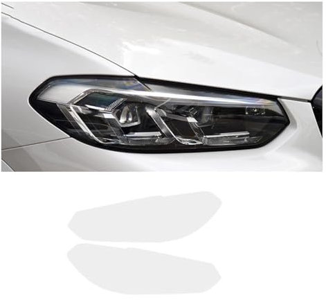 YLWDKORR Pellicola Protettiva fari Auto per B&MW X3 G01 Facelift 2022 2023 Pellicola fari Auto, Luce Anteriore, Trasparente, annerito, Adesivo Protettivo Esterno