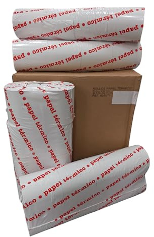 BYM - Rollos de Papel Térmico 80x80x12mm, 48 Unidades, para Impresoras TPV, EPOS, Terminal POS, Cajas Registradoras, Tickets y Recibos(8080T1)
