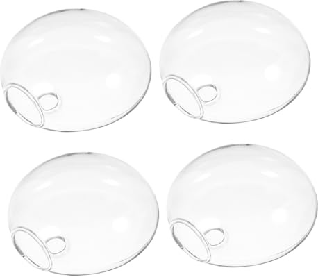 VICASKY 4pcs Wall Hanging Glass Vase Hydroponic Plant Pot Indoor Plant Pots for Home Decor