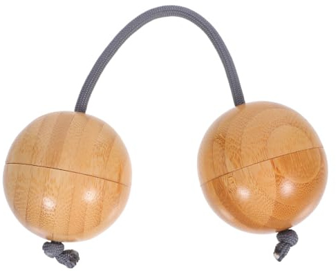 UPKOCH Kashaka Bambus Rassel Handpercussion Für Kinder Rhythmusball Für Musikunterricht Familieninteraktion Tragbar Für Gruppenaktivitäten 1 Stück